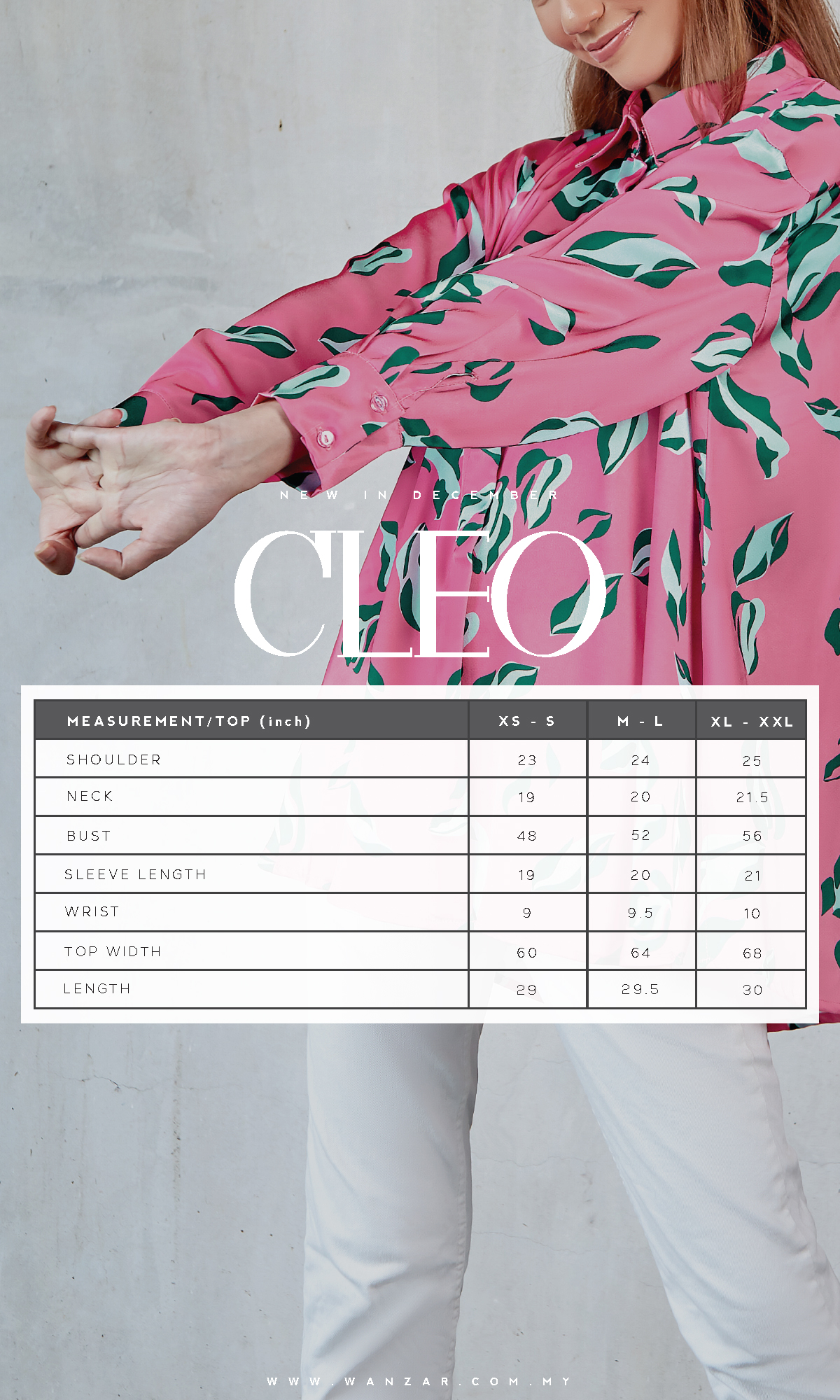 Cleo Oversized Shirt in Fuschia Pink